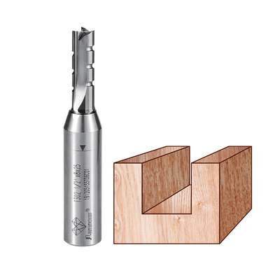 Üç Kenarlı Karbür TCT Düz Bit, Yuvalı Ağaç İşleme CNC Freze Kesici