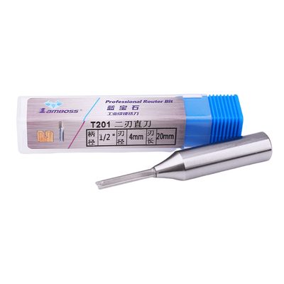 CNC İki TCT Düz Bit Cut Router Bit Premium Karbür