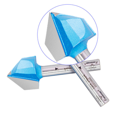 Yüksek hassasiyetli V Groove Router Bit Çift Flüt Çamfer Karbid Kırçıklı Ahşap İşleme Aracı Bitleri