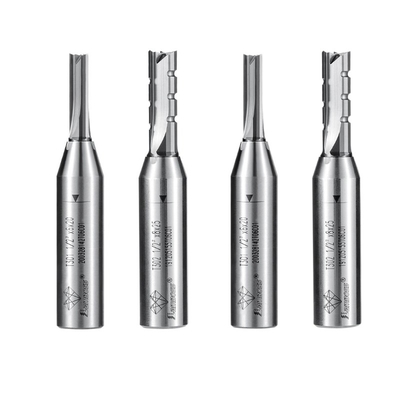 Yumuşak TCT Düz Bit 12.7mm Şank Yönlendirici Bitler Düz freze kesicisi CNC makine aletleri