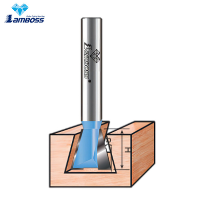 1/2 1/4 Ahşap oyma freze kesicisi Cnc makine için Dovetail Router Bits
