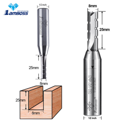 ODM Lamboss Tct Üçlü Kenarlı Kılıç Bölme Router Bit Ahşap İşleme Freling Cutter Düz Bit