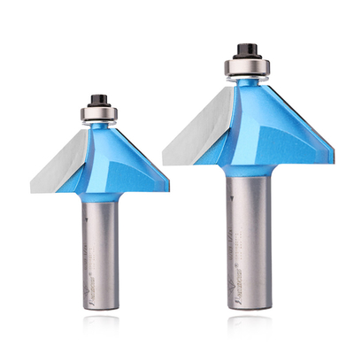 Özelleştirilebilir Lamboss 45 Derece Çamcı Bit, Taşıma Maç Kesicisi Odun İşleme Router Bit