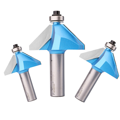 Lamboss Router Bits 45 derece freze kesicisi TCT Çamfer Bit Ahşap işleme için