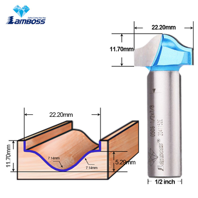 Lamboss Odun İşlemesi için Çizme Bit OEM CNC Çizme Router Bit 1/2 