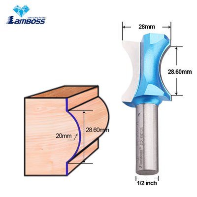 Lamboss Ahşap Router Bitler Konveks Kenarlı Router Bit Ahşap İşleme Araçları için Freling Cutter