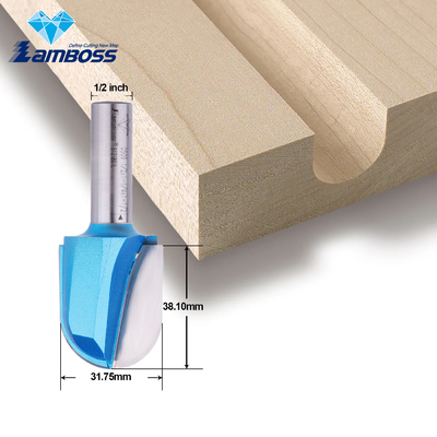 Lamboss Yuvarlak Burun Bit 6/8/12.7mm Derin Ahşap Yuvarlak Oymak Bitler Yuvarlak freze kesicisi